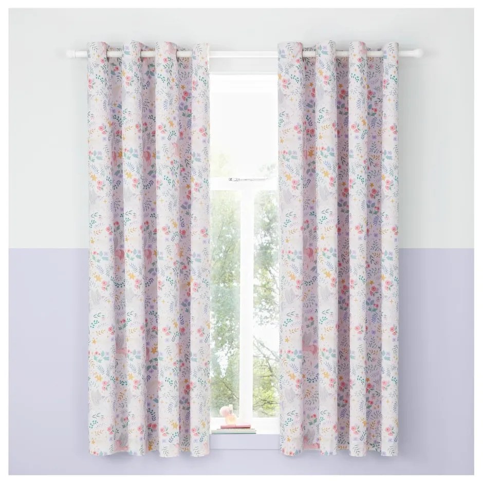 Gyerek függöny 2 db-os 168x183 cm Fairytale Unicorn – Catherine Lansfield