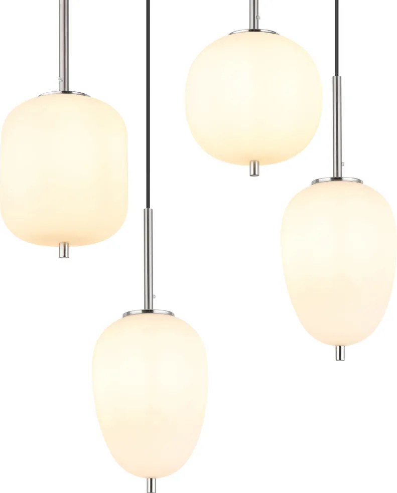 GLOBO 15345-6NO BLACKY Többágú Függesztett Lámpa E14 IP20
