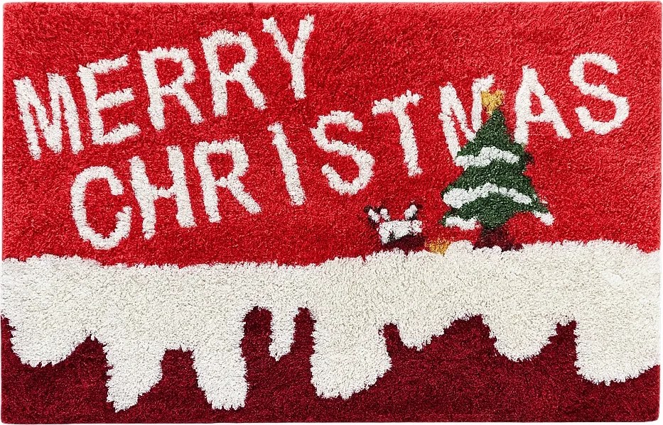 Karácsonyi Lábtörlő A Cipőajtó Alá Merry Christmas Dekoratív Bejárati Dekoráció