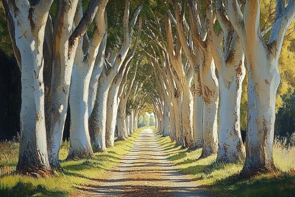 Vászonkép Canvas Fa Sikátor Út Erdő Természet Tájkép 120x80