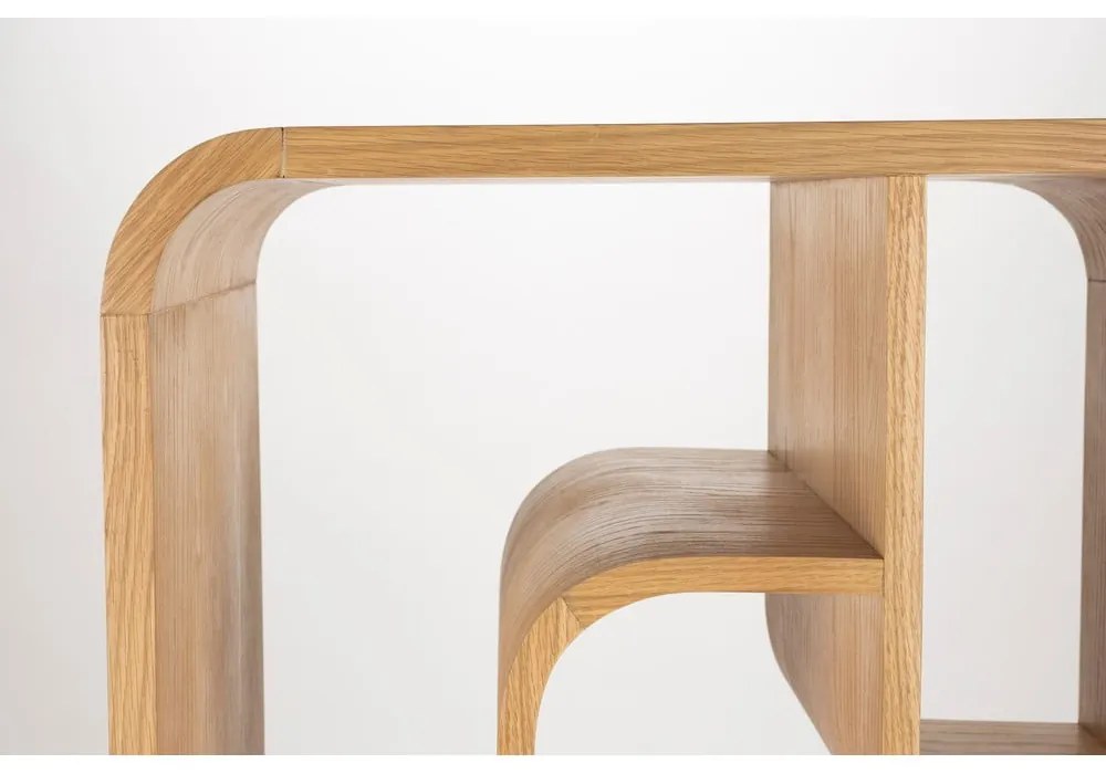 Natúr színű tölgyfa könyvespolc 60x160x35 cm Seven – Zuiver