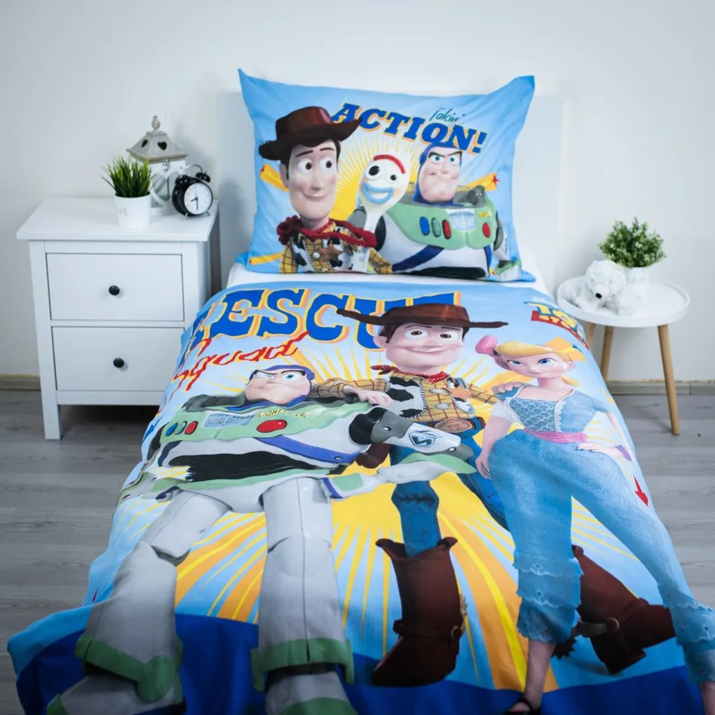 Disney Játékháború Rescue Squad ágyneműhuzat 140×200cm, 70×90 cm