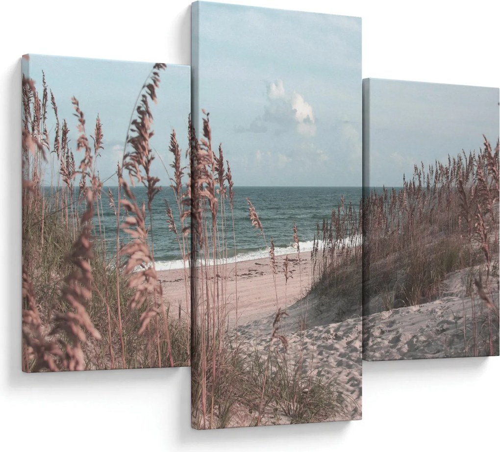 Kép - Rózsaszín strand (90x60 cm)