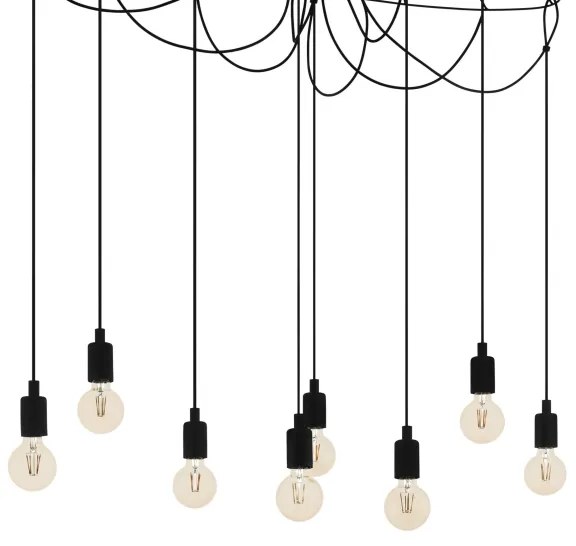 Eglo 43322 - Csillár zsinóron HOGSMILL 8xE27/40W/230V