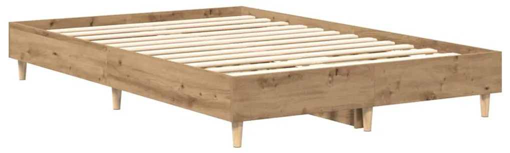 kézműves tölgy szerelt fa ágykeret matrac nélkül 120x200 cm