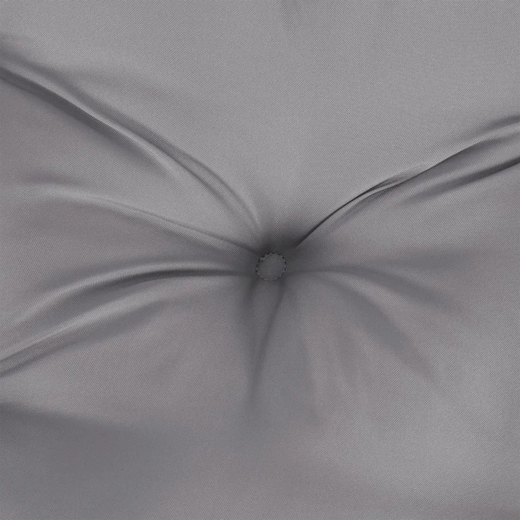 2 db szürke oxford szövet kerti padpárna 180 x 50 x 7 cm
