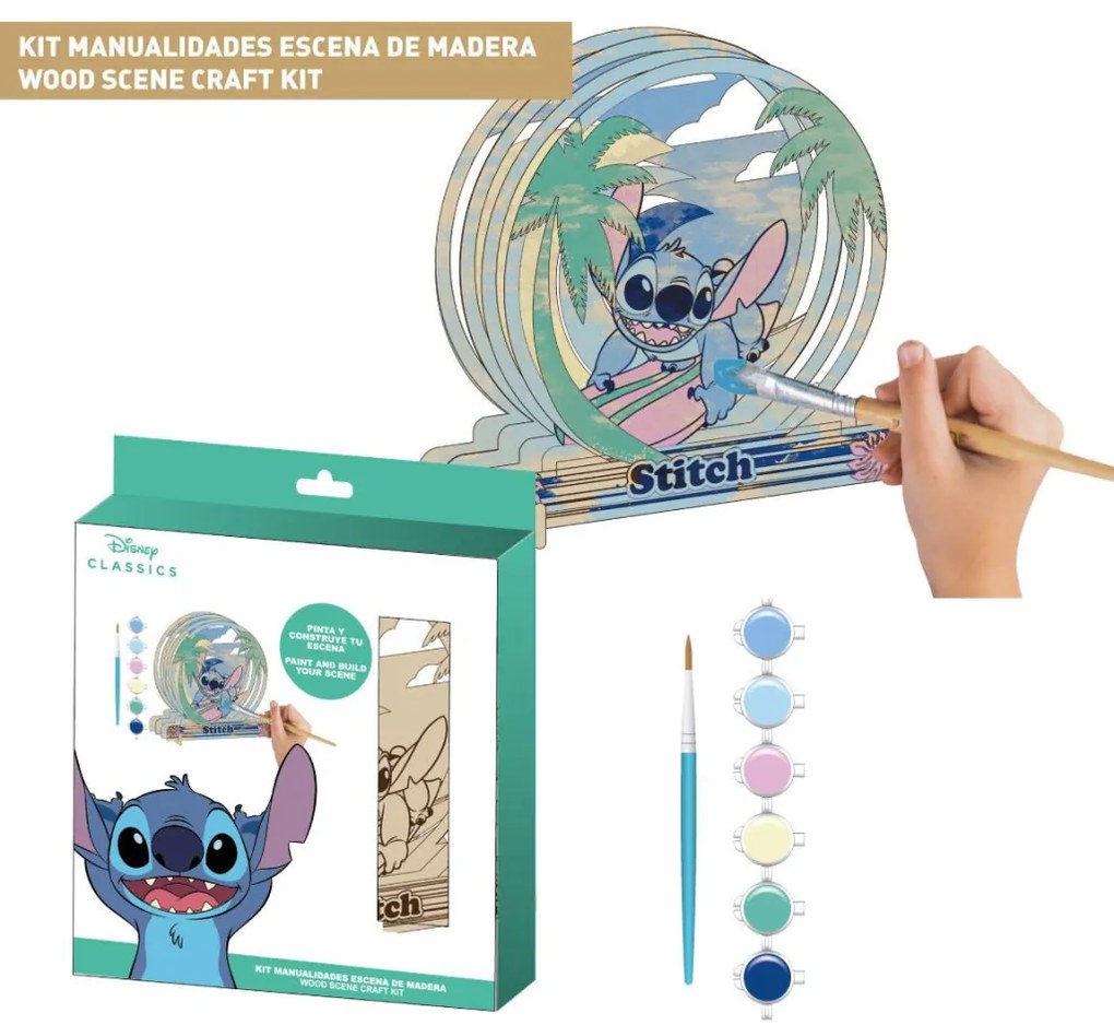 Disney Lilo és Stitch, A csillagkutya Palm festhető fa kép