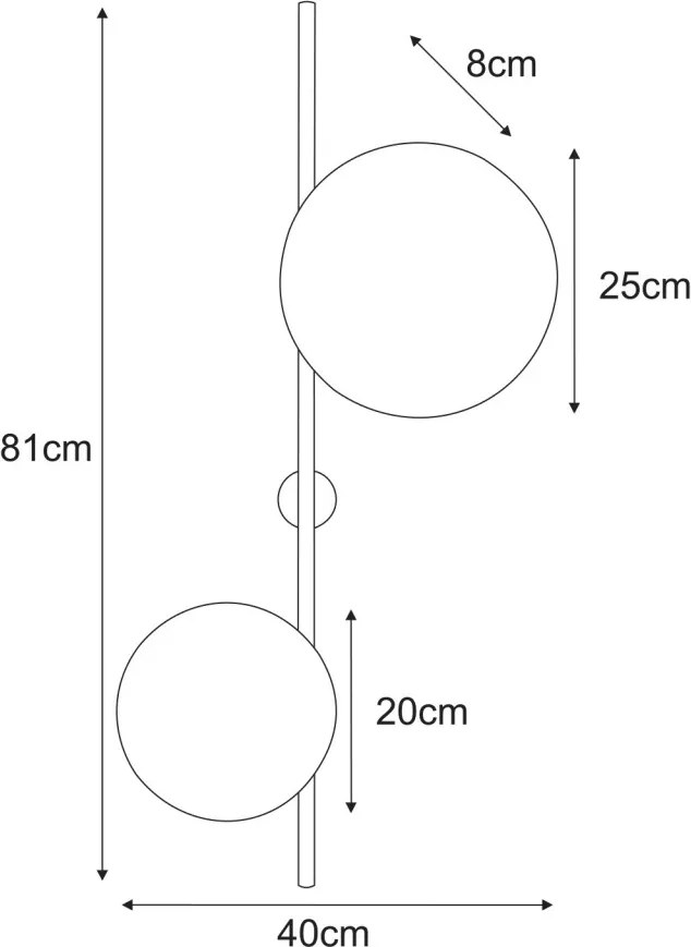 KAJA K-5804 TALAR Bézs Színű Fali Lámpa 2xG9 10W IP20