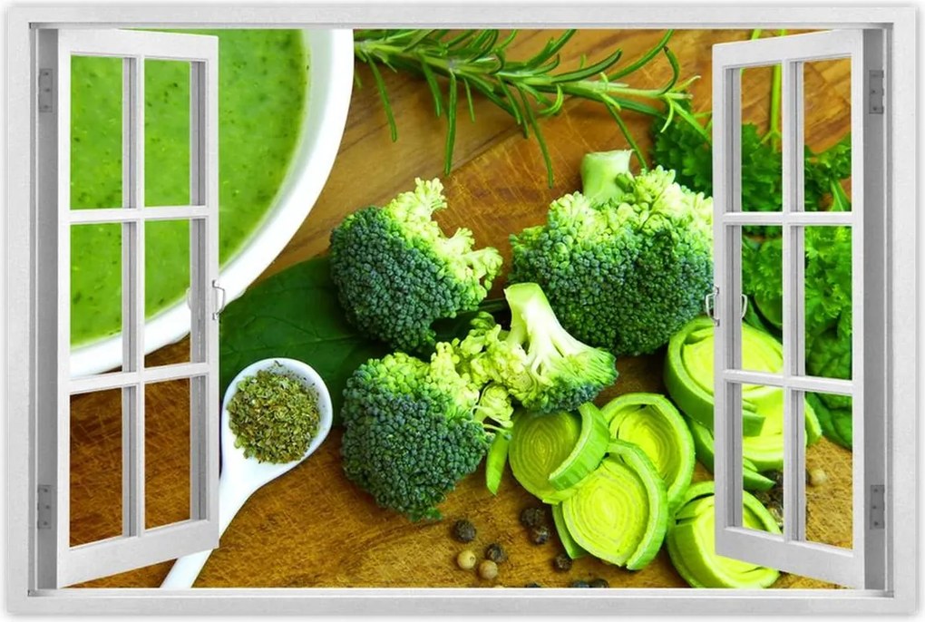 Poszterek 120x80 Zöld zöldségek Egészség