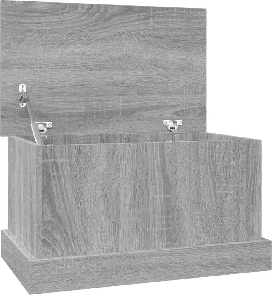 vidaXL szürke sonoma szerelt fa tárolóláda 50x30x28 cm