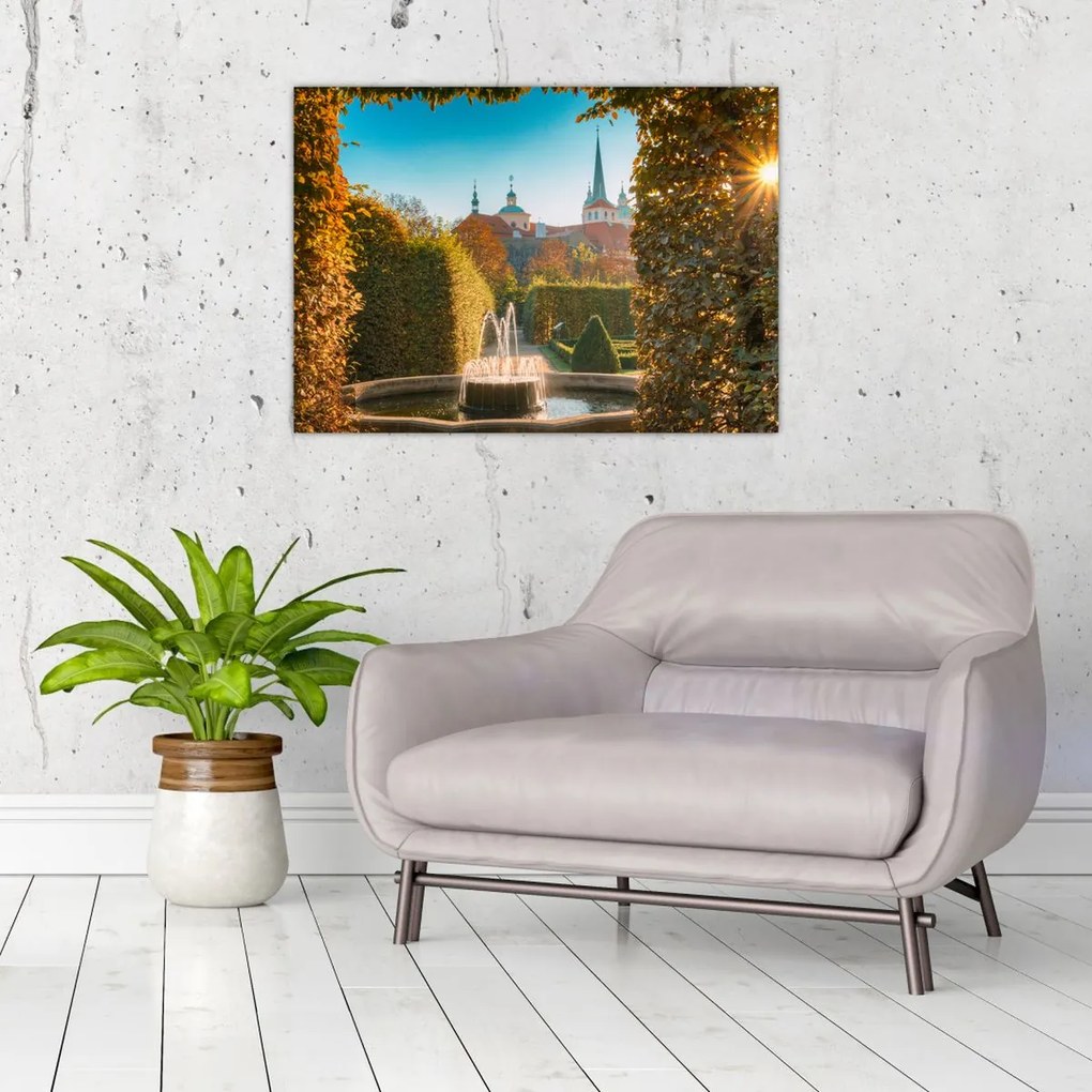Üveg kép - Wallenstein palota (70x50 cm)