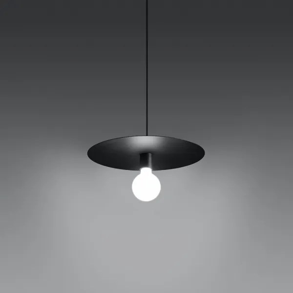 Sollux SL.0853 - Csillár zsinóron FLAVIO 1xE27/60W/230V fekete