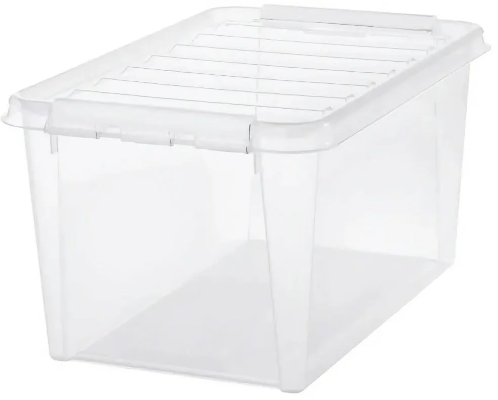 SmartStore Tárolódoboz fehér kapcsokkal Classic,47 l, 47 l
