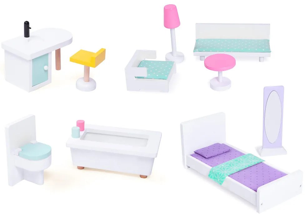 Nagy fa babaház mozgatható lifttel