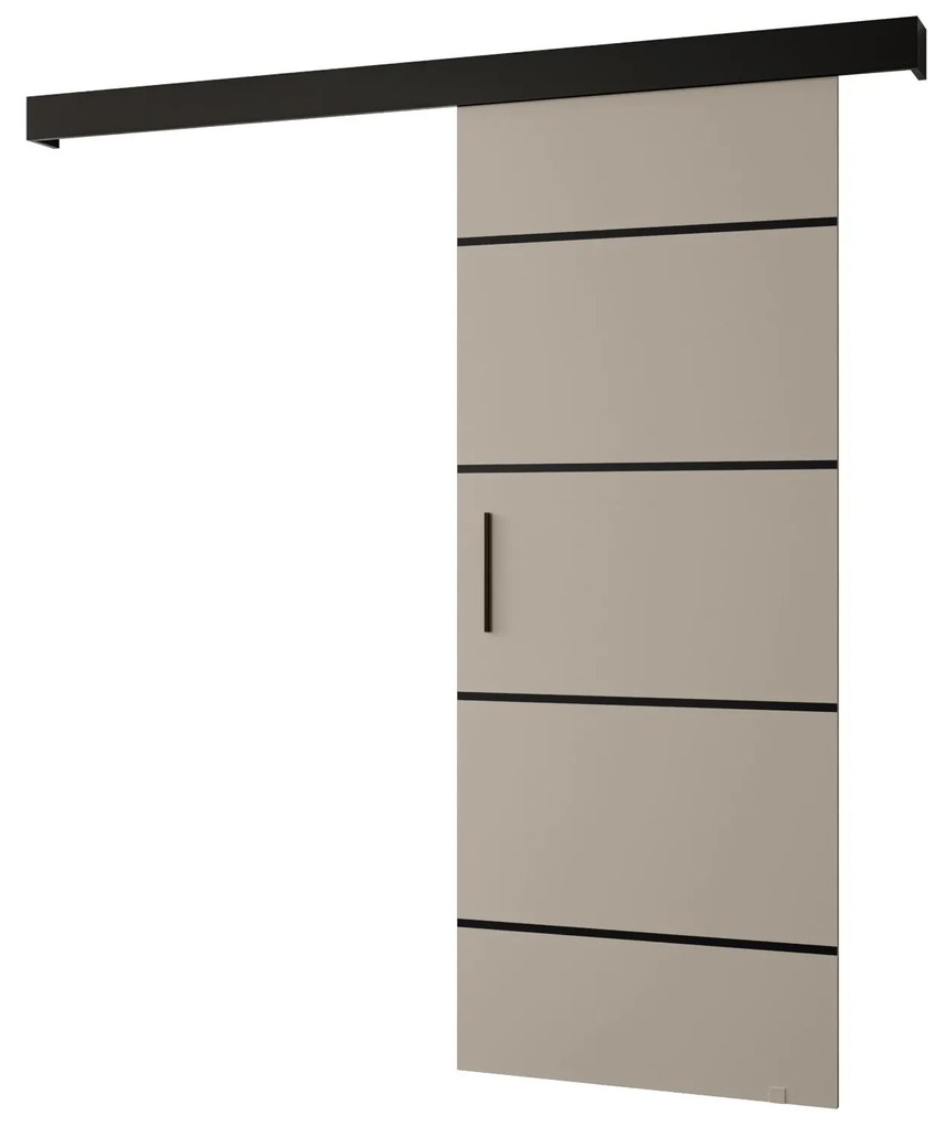 Tolóajtó 80 cm Slavdro 4 (kasmír + matt fekete). 1108835