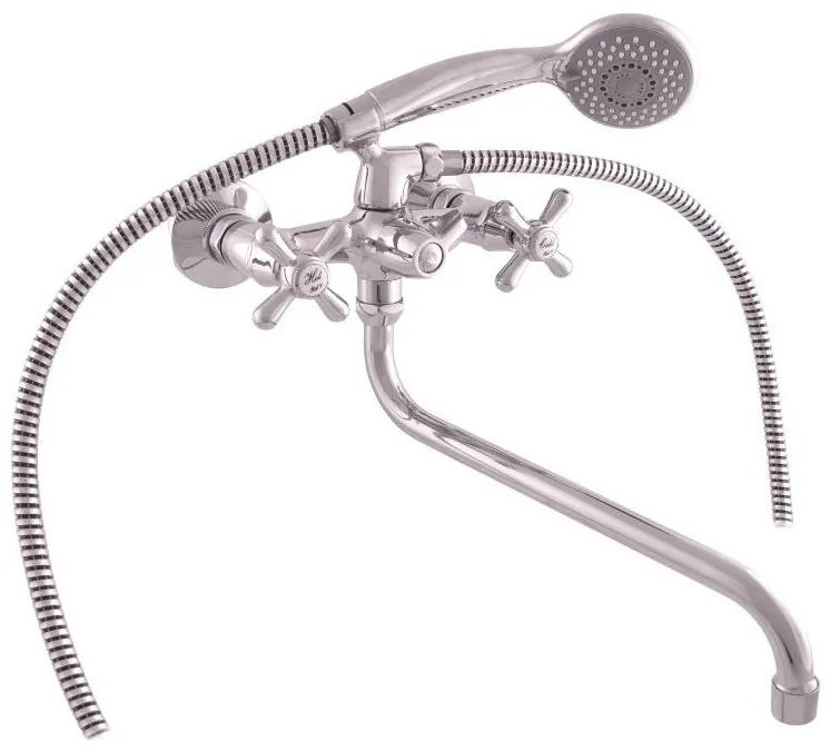 RAV Slezák MK153.5/1 - MORAVA kádkészlet csapteleppel, fényes króm