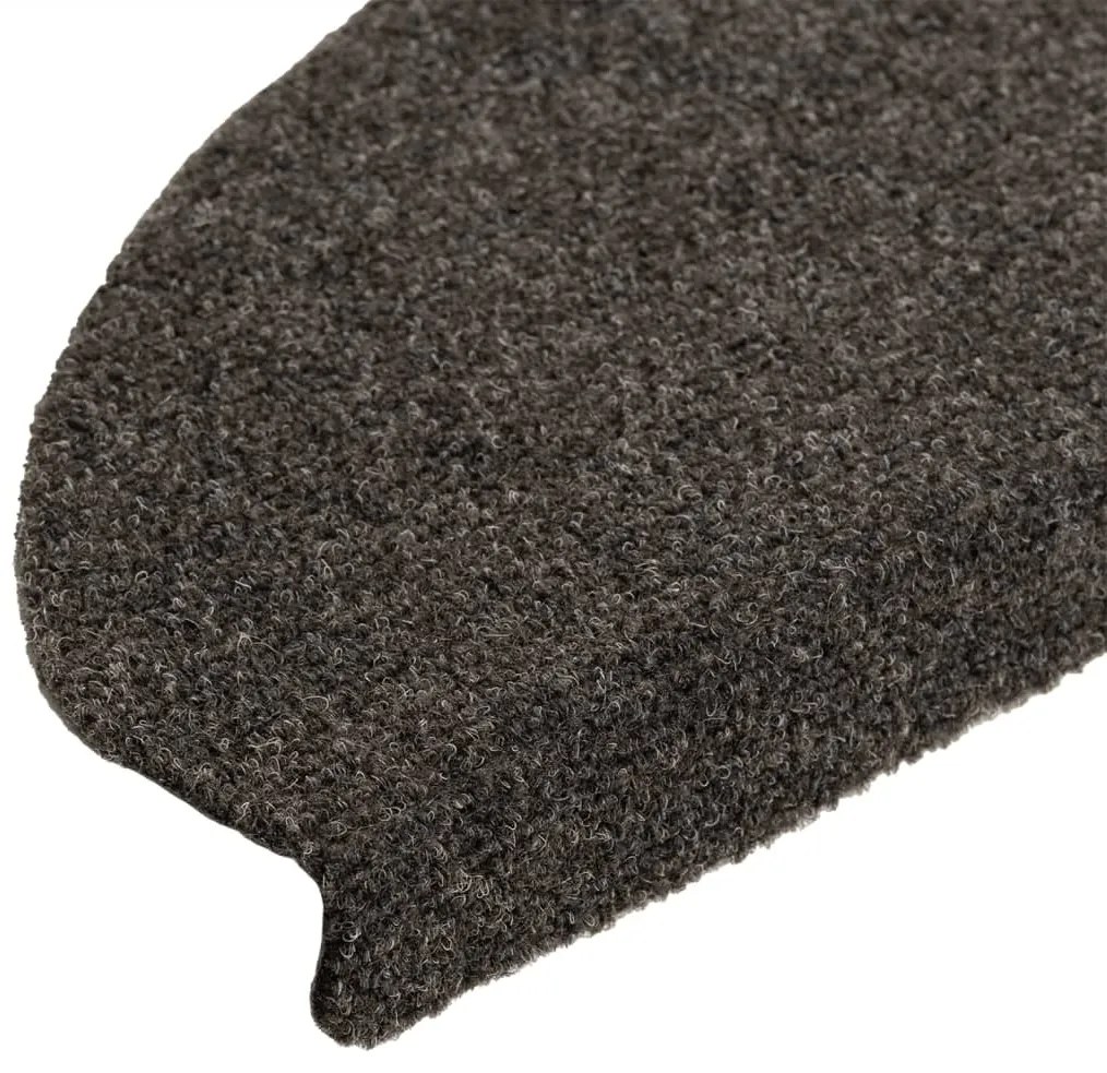 10 db antracit tűlyukasztott öntapadó lépcsővédő 65 x 21 x 4 cm