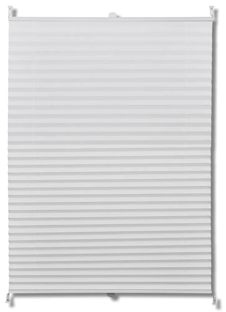 Plisse Roló 70 x 125 cm Fehér Redős Roló