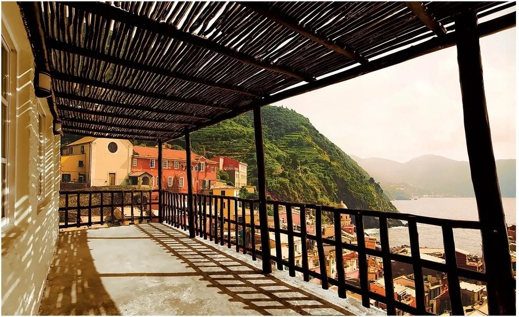 3D fotótapéta kilátás a teraszról fotótapéta 416 x 254