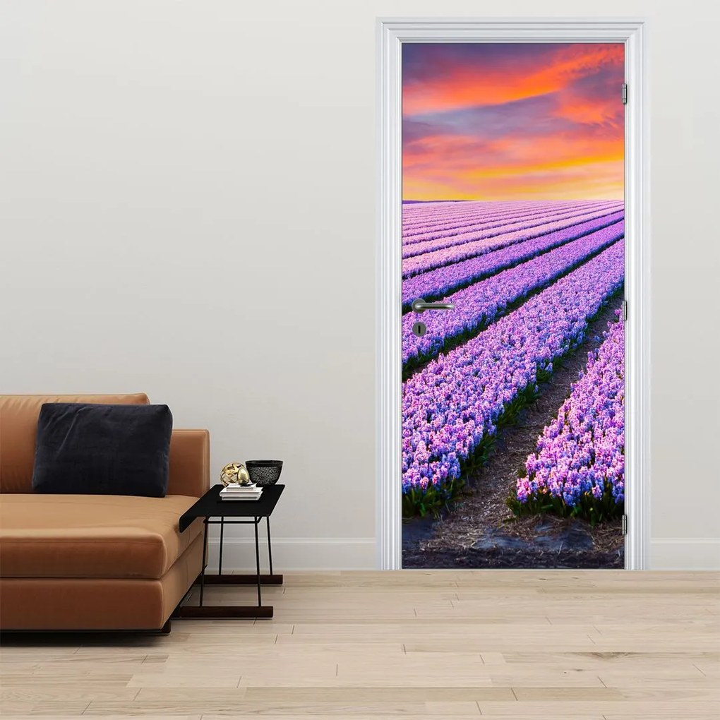 Fotótapéta ajtóra - Virágfarm (95x205cm)