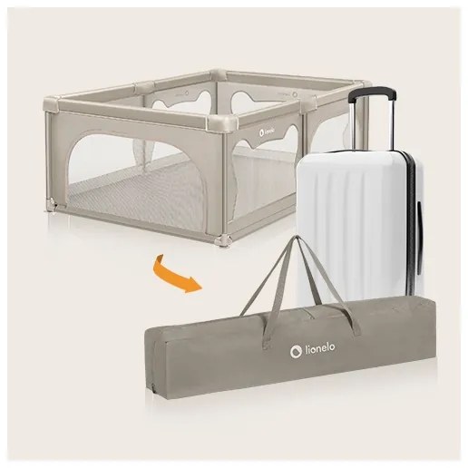 Lionelo - WILLOW játszókarám bézs