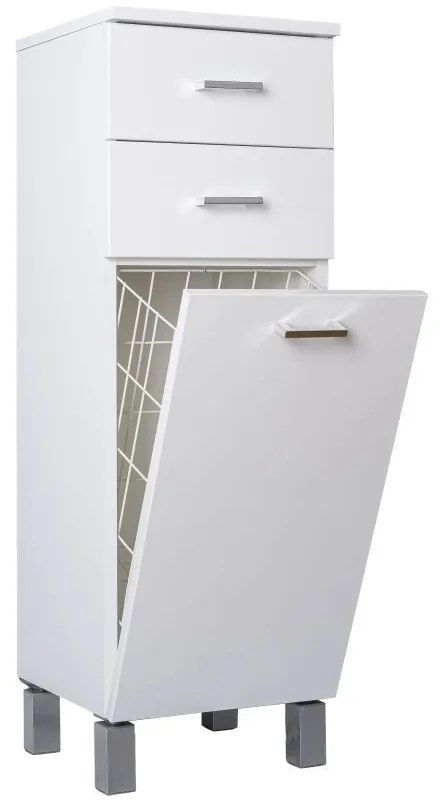 Viva STYLE fürdőszobai ÁLLÓSZEKRÉNY 100 szennyestartós - 2 fiók - 35 x 33 x 100 cm