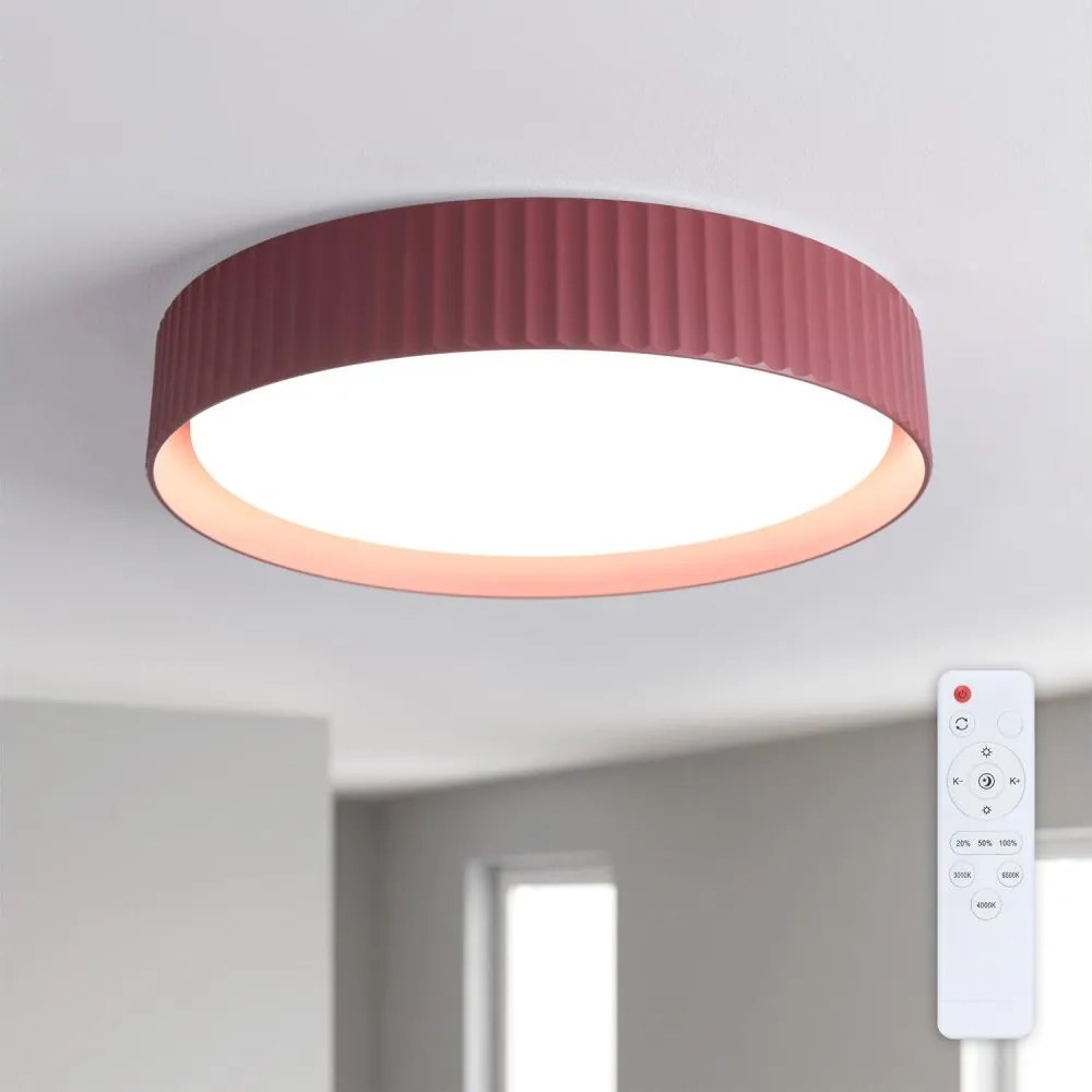 Brilagi-LED Fényerőszabályozható mennyezeti lámpa LUCIA LED/48W/230V Ø 41 cm piros + távirányító