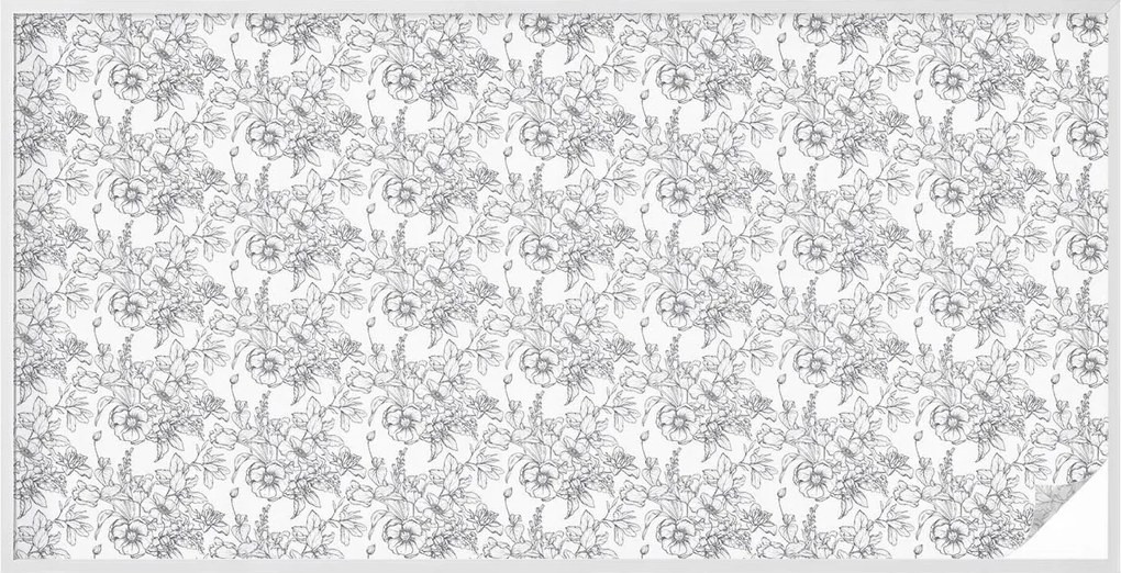 Öntapadós Ablakfólia Adatvédelem Virágos elegancia 200x100