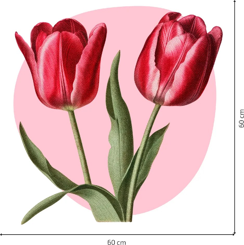 PIPPER. Textil falmatrica "Tulipánok"