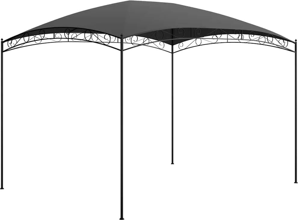 vidaXL antracitszürke pavilon 3 x 4 x 2,65 m 180 g/m²