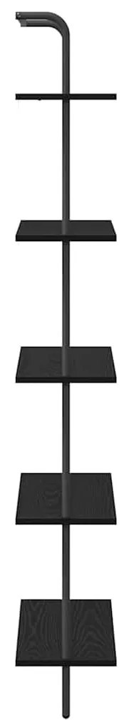 Könyvespolc Musta tammi 60 x 24 x 168 cm Faanyag
