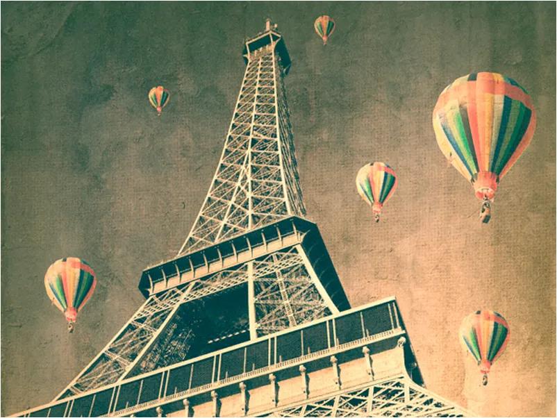 Fotótapéta - Balloons az Eiffel-torony
