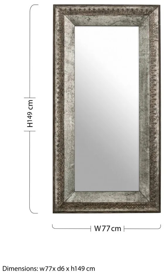 Fali tükör 77x149 cm Elementary – Premier Housewares