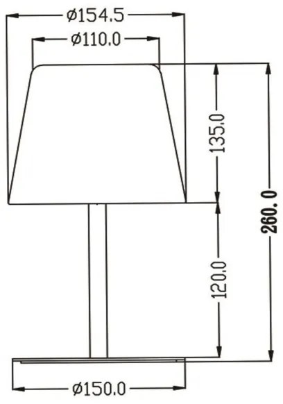 Lucide 13815/02/99 - LED RGBW Dimmelhető asztali lámpa RIO LED/1,8W/3,7V fekete