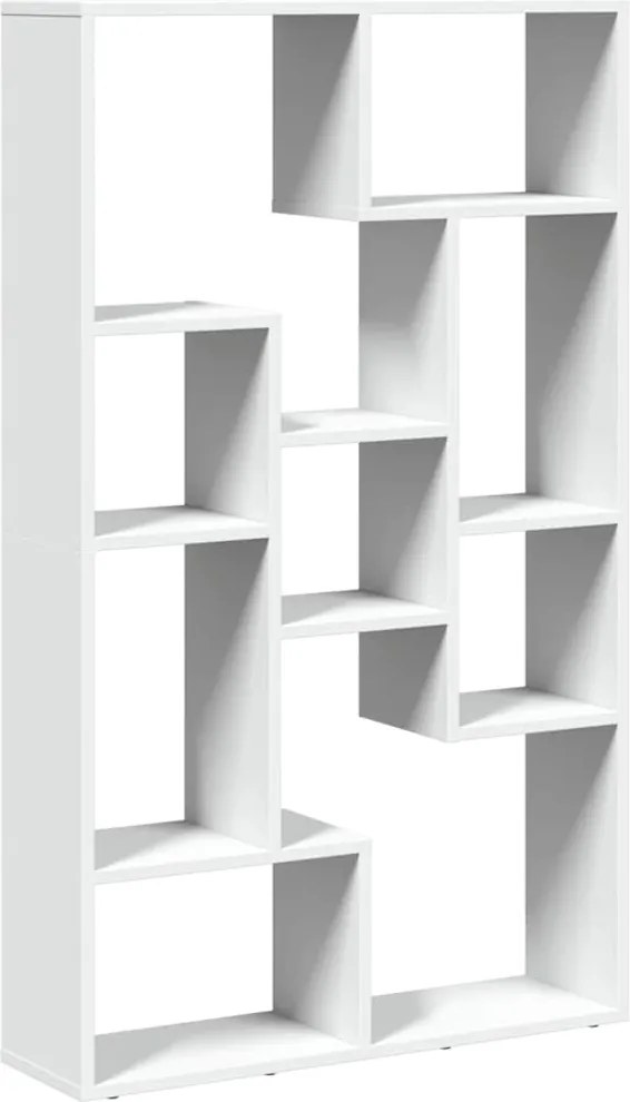 vidaXL fehér szerelt fa könyvespolc 72 x 20 x 120,5 cm