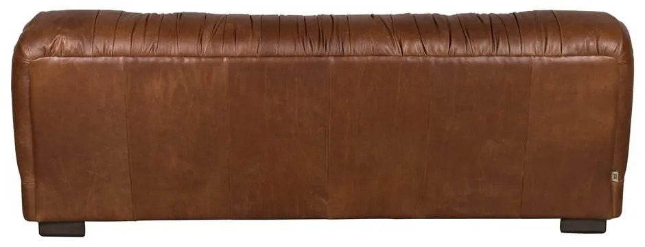 Barna bőr kanapé 214 cm Douglas – Dutchbone