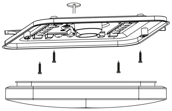 Eglo 97874 - LED Mennyezeti lámpa FRANIA LED/11,5W/230V