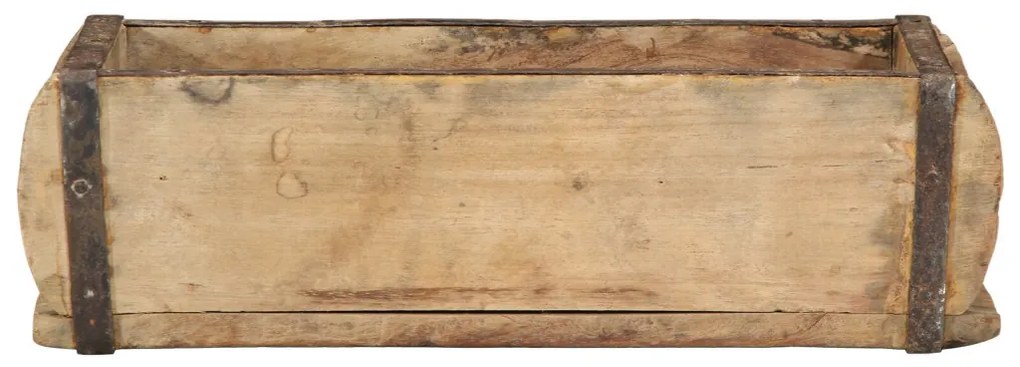4 db tálca 30x15x9 cm tömör újrahasznosított fa