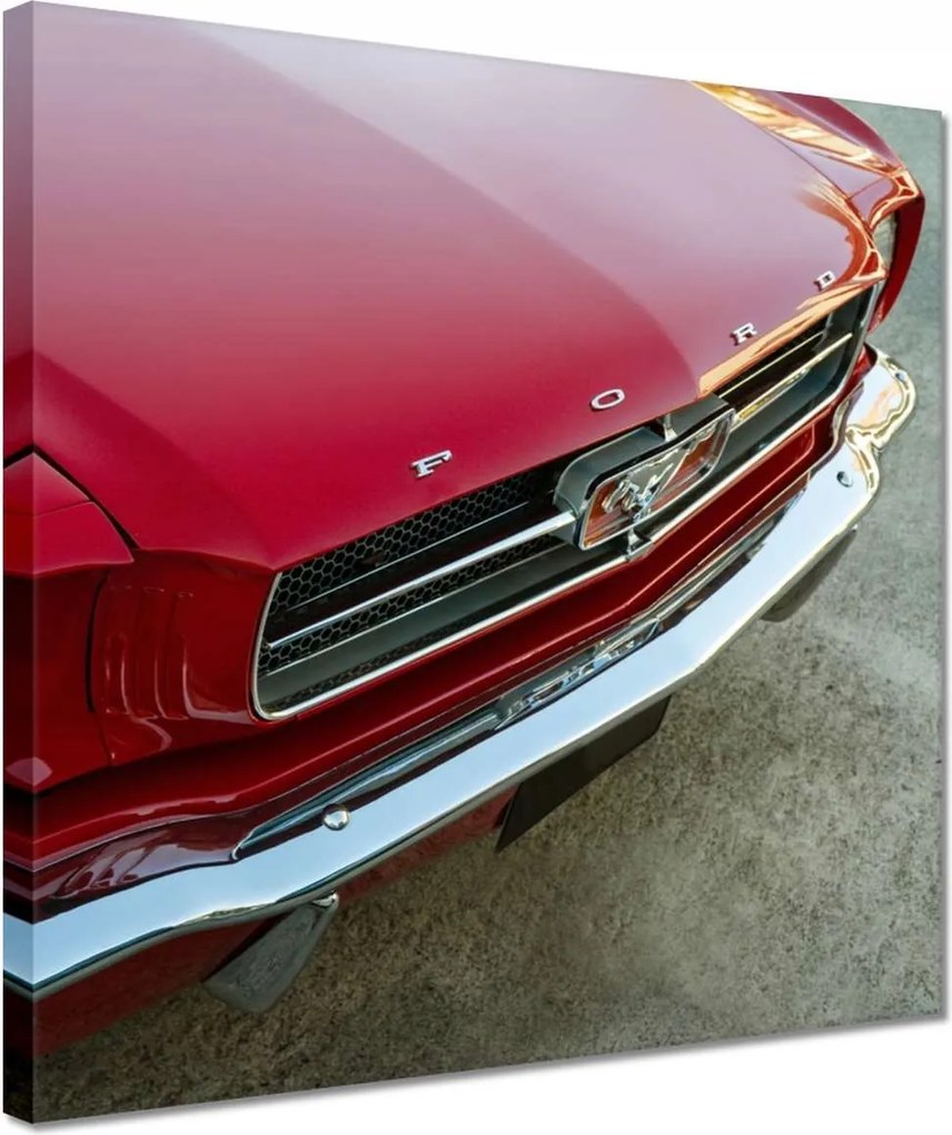 Vászonkép 30x30 Ford Mustang Motorháztető Lámpák