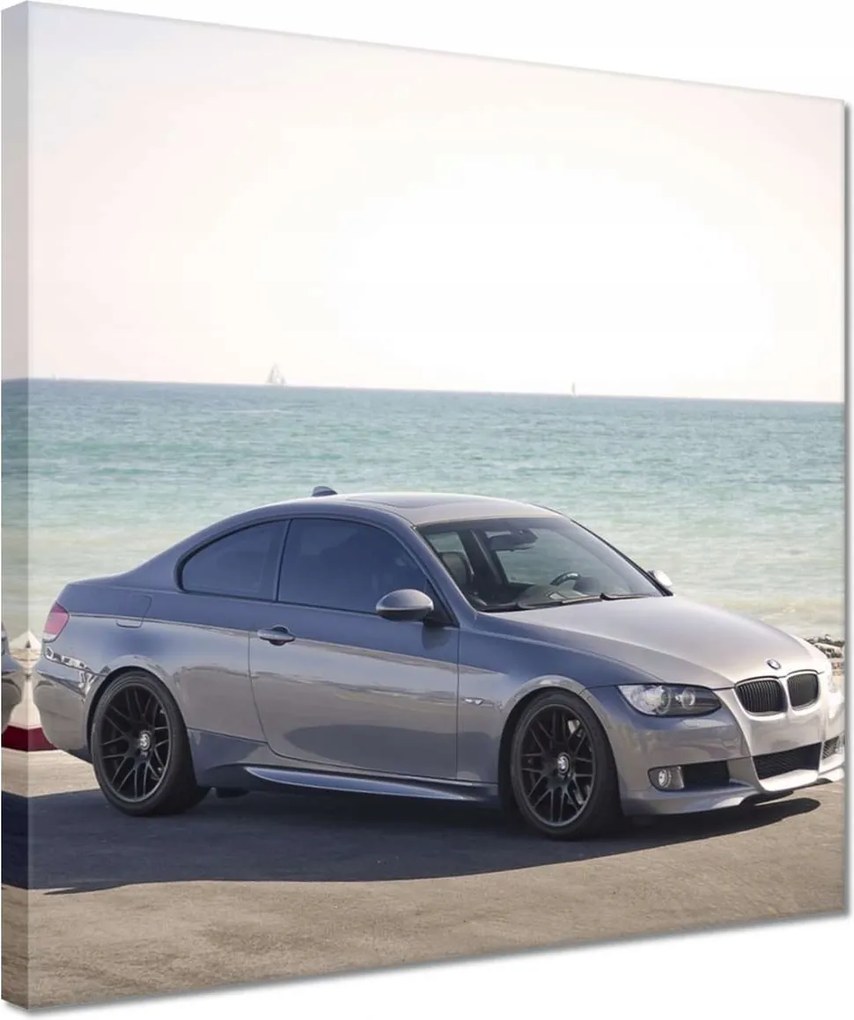 Vászonkép 30x30 Bmw a tengerparton