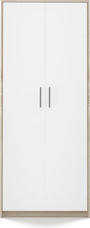 Oliv 2D könyvespolc, irodai szekrény, sonoma-fehér