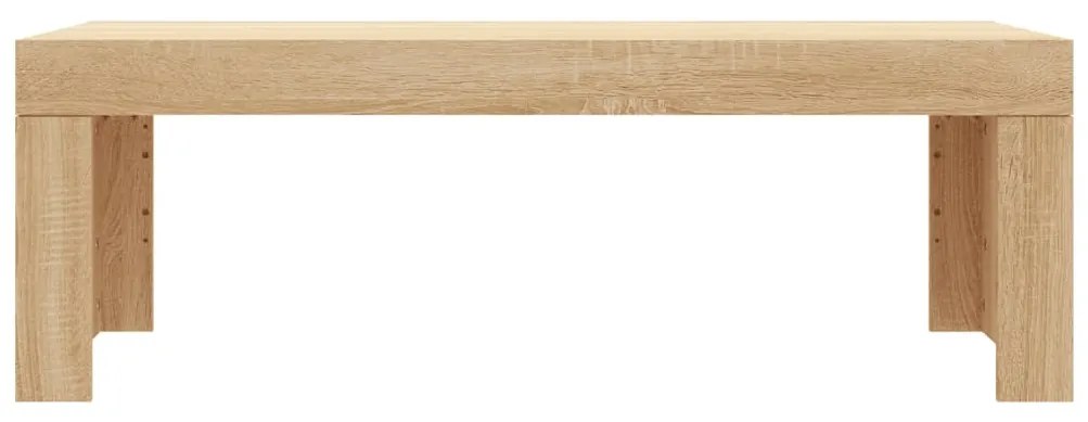 Sonoma tölgy színű szerelt fa dohányzóasztal 102 x 50 x 36 cm