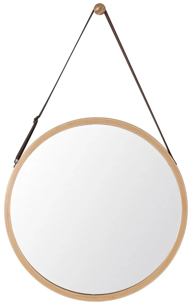 Fali tükör B053 NAT, bambusz