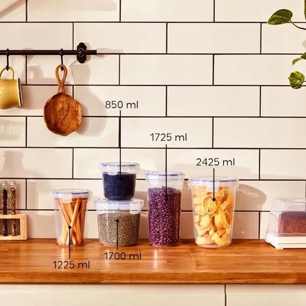 2425 ml-es ételtároló doboz tömítéssel a frissesség érdekében