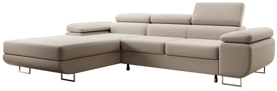 Sarokkanapé Grande (B) (bézs + króm). 1100540