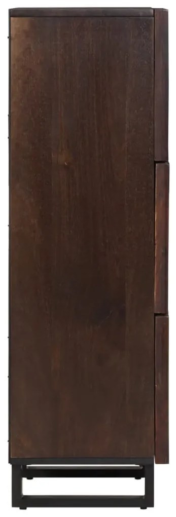 vidaXL barna tömör mangófa magasszekrény 40 x 34 x 110 cm