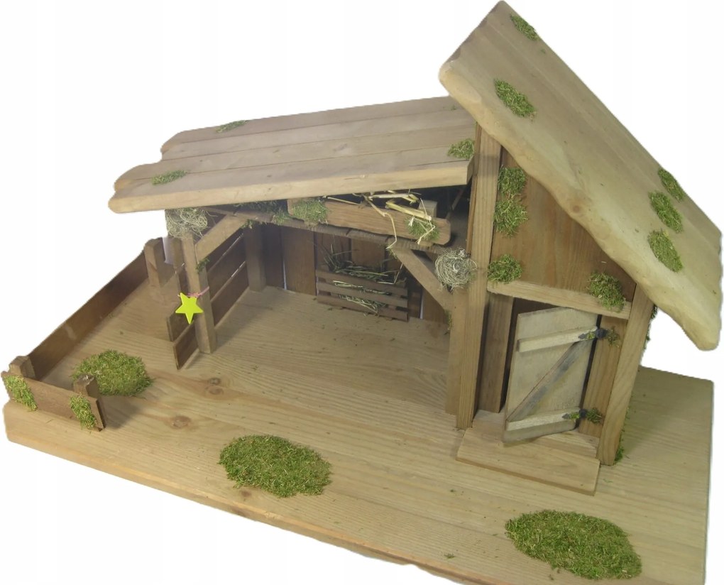 Karácsonyi Betlehem- 75x35x42cm, 15cm-es figurákhoz