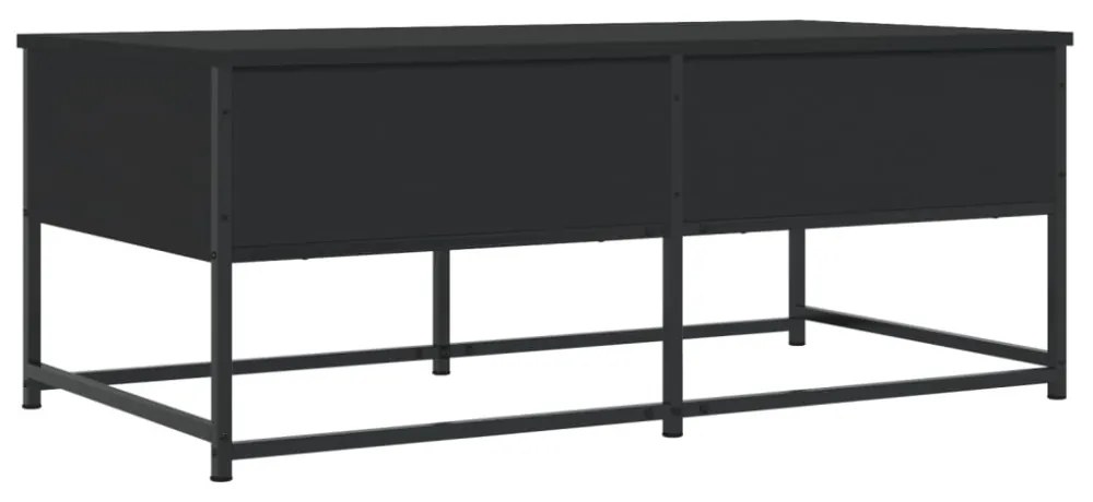 fekete szerelt fa dohányzóasztal 100 x 51 x 40 cm