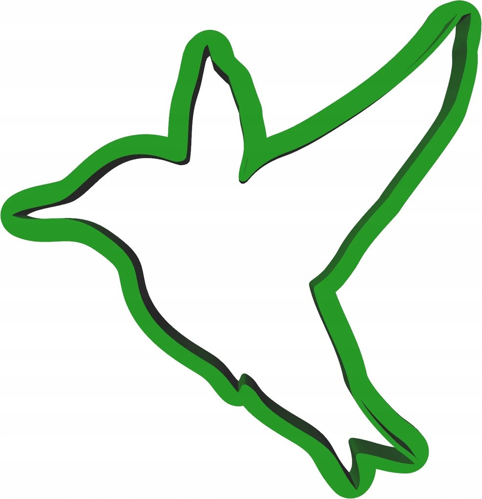 Forma Lyukasztó Sütemény- és Mézeskalácsvágó Kolibri Madár 8cm