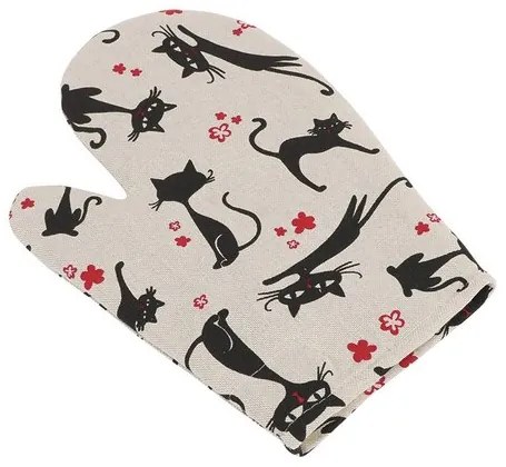 Bellatex Ivo Cica  edényfogó fekete, 28 x 18 cm